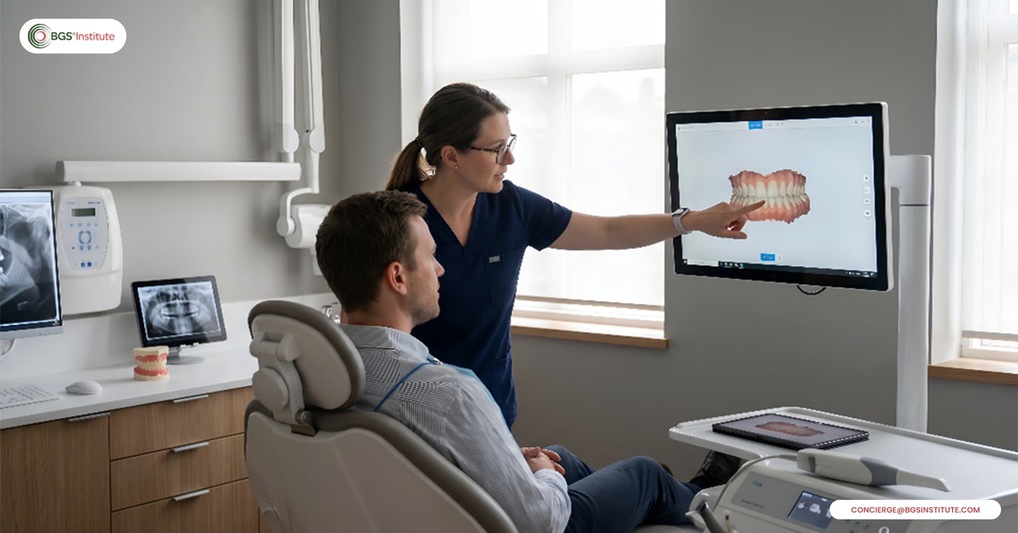 Biological Dentistry consultation using digital dental imaging and modern diagnostics